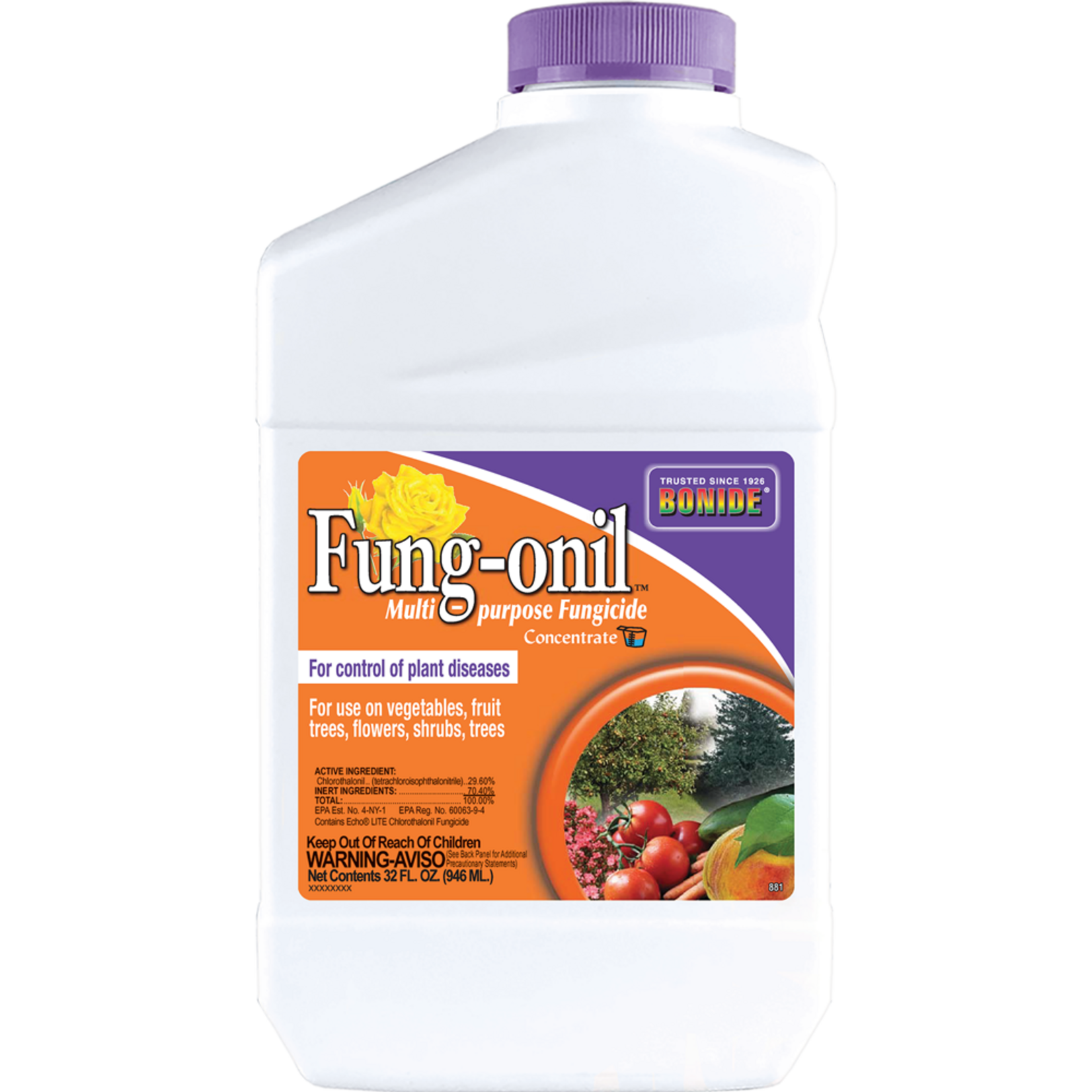 BONIDE FUNG-ONIL MULTI-PURPOSE FUNGICIDE 16OZ
