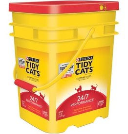 NESTLE PURINA PETCARE TIDY CATS LITTER 24/7 PERFORMANCE RED PAIL 35LBS
