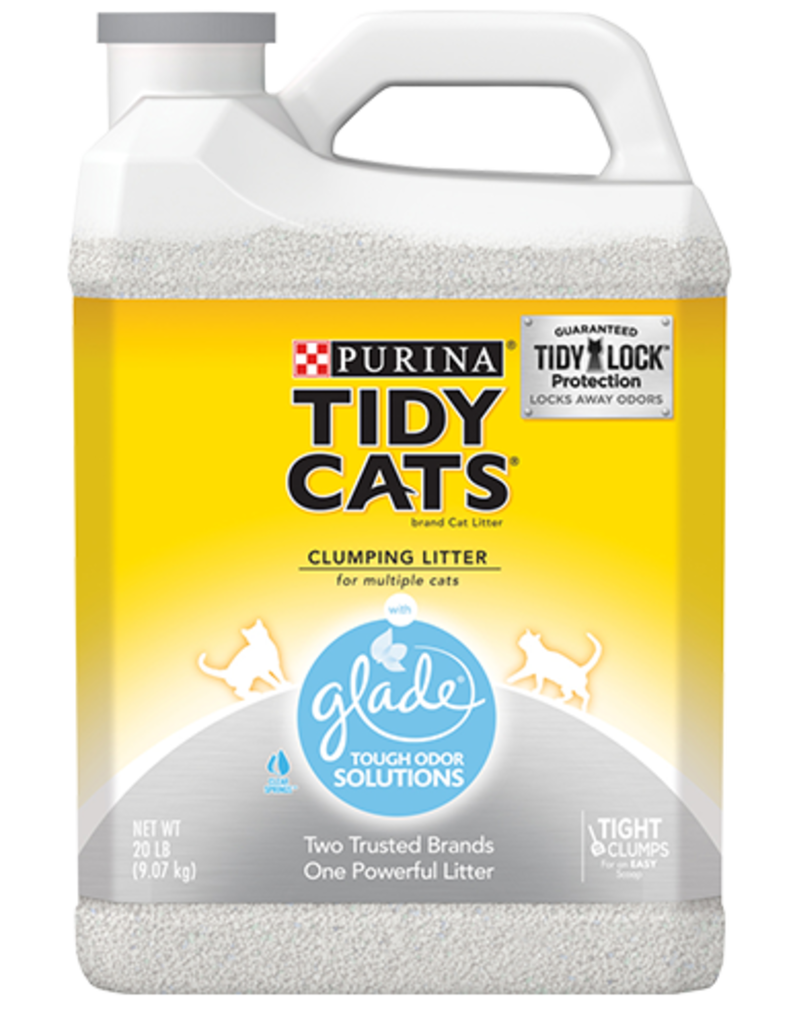 Nestle Purina TIDY CATS LITTER GLADE ODOR SOLUTION SCOOP JUG 20LBS