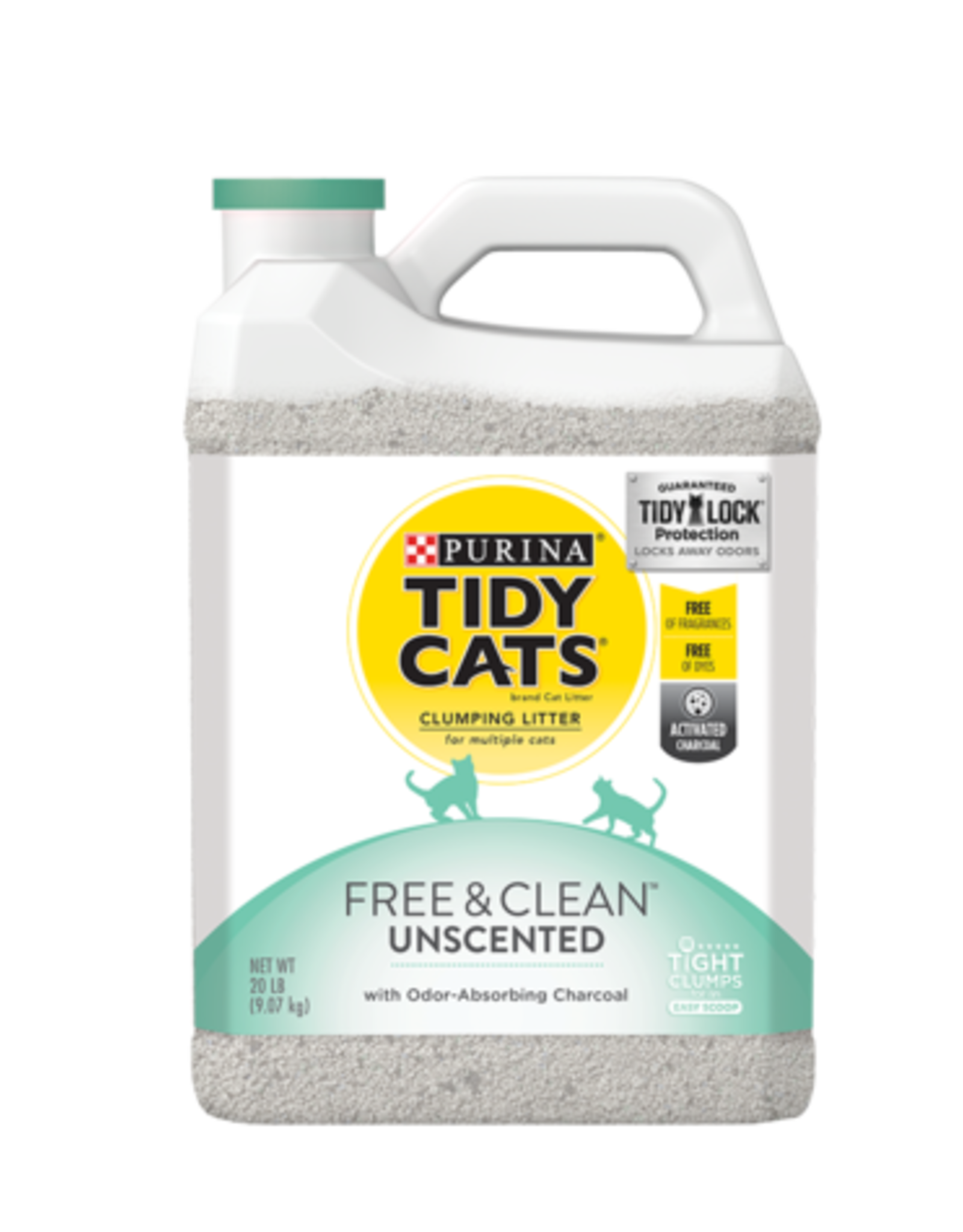 NESTLE PURINA PETCARE TIDY CATS LITTER FREE & CLEAN UNSCENTED JUG 20LBS