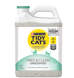 NESTLE PURINA PETCARE TIDY CATS LITTER FREE & CLEAN UNSCENTED JUG 20LBS