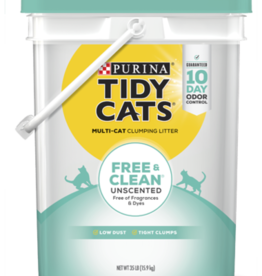NESTLE PURINA PETCARE TIDY CATS LITTER FREE & CLEAN UNSCENTED 35LBS