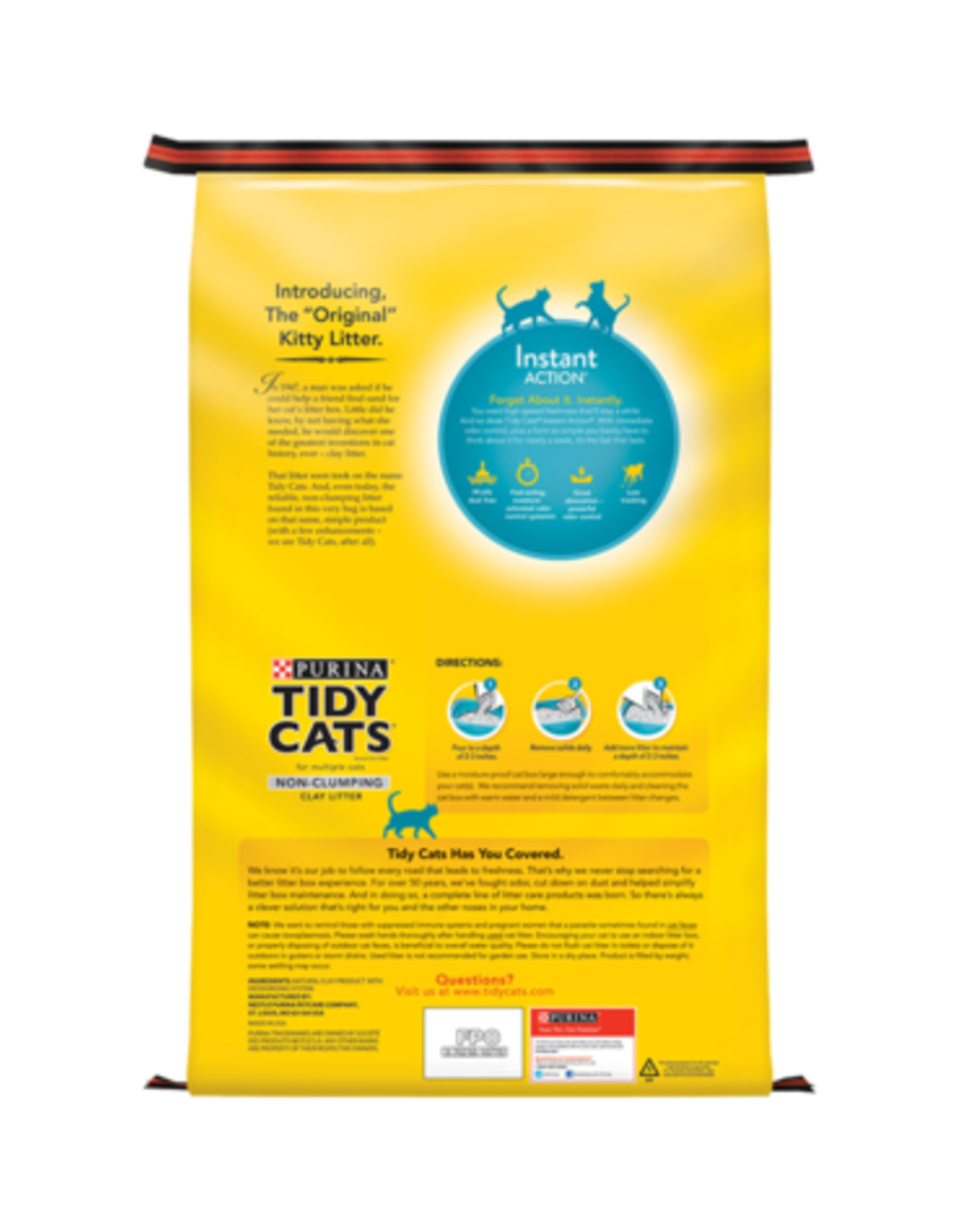Nestle Purina TIDY CATS LITTER INSTANT ACTION BLUE BAG 20LBS