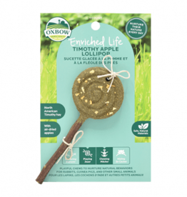 Oxbow Oxbow Animal Health Enriched Life Timothy Lollipop Apple Small Animal Chew