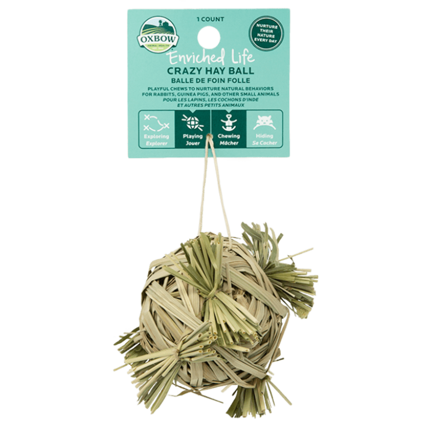 Oxbow Oxbow Animal Health Enriched Life Crazy Hay Ball Small Animal Toy