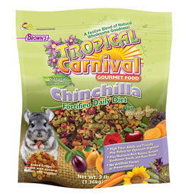 F.M. BROWN'S SONS, INC. BROWN'S TROPICAL CARNIVAL NATURAL CHINCHILLA 3LBS