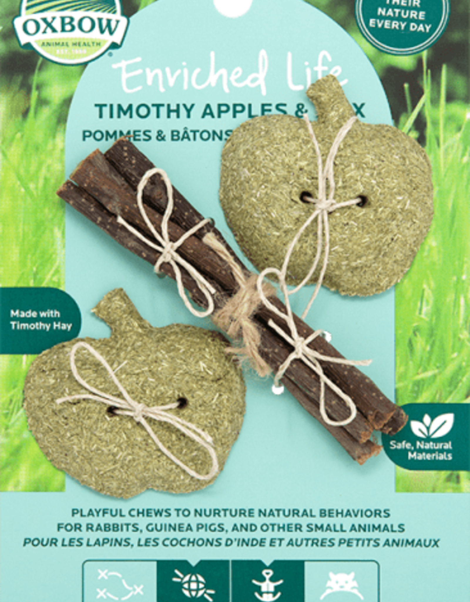 OXBOW PET PRODUCTS OXBOW TOY TIMOTHY APPLES & STIX