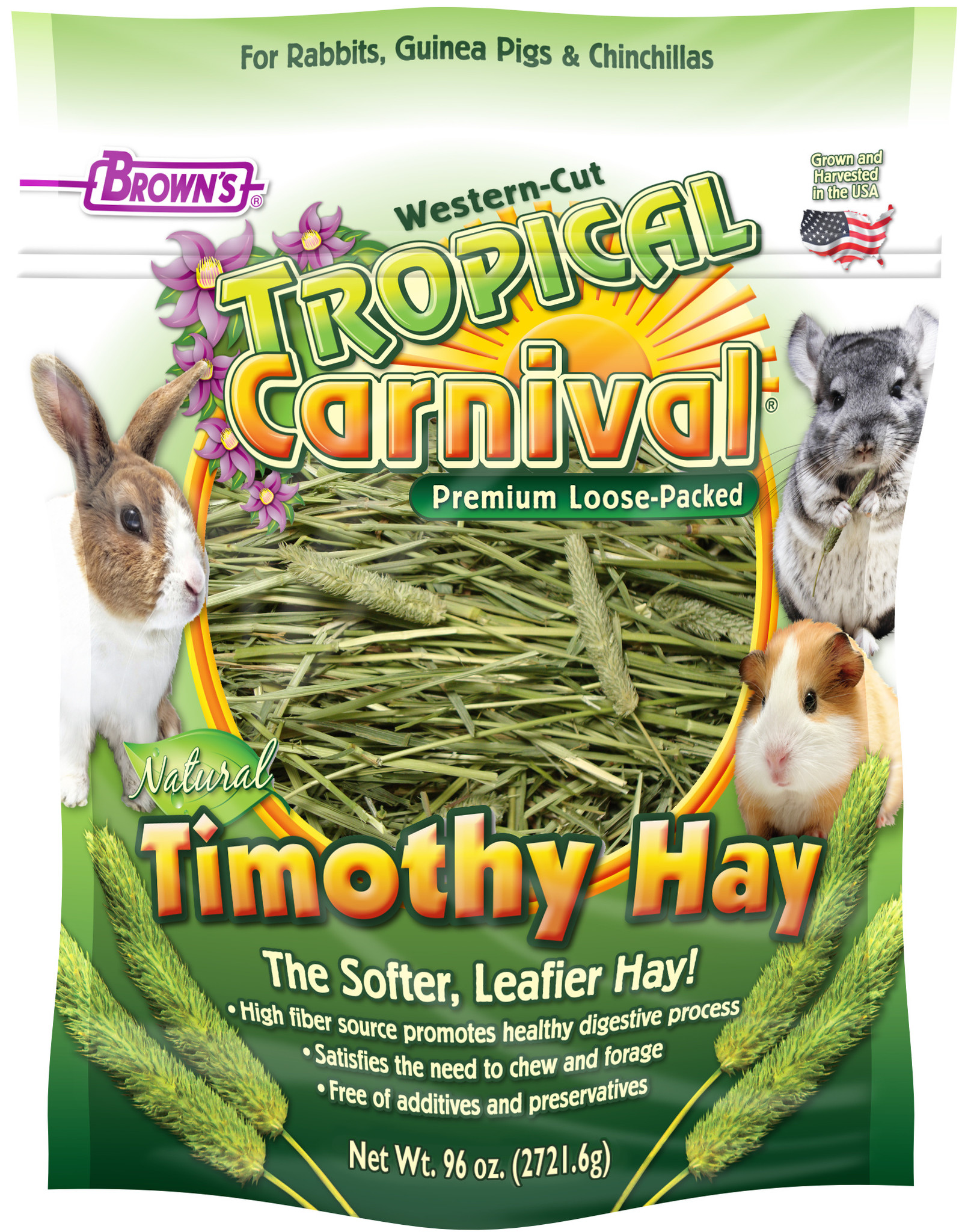 F.M. BROWN'S SONS, INC. BROWN'S TROPICAL CARNIVAL TIMOTHY HAY 96OZ