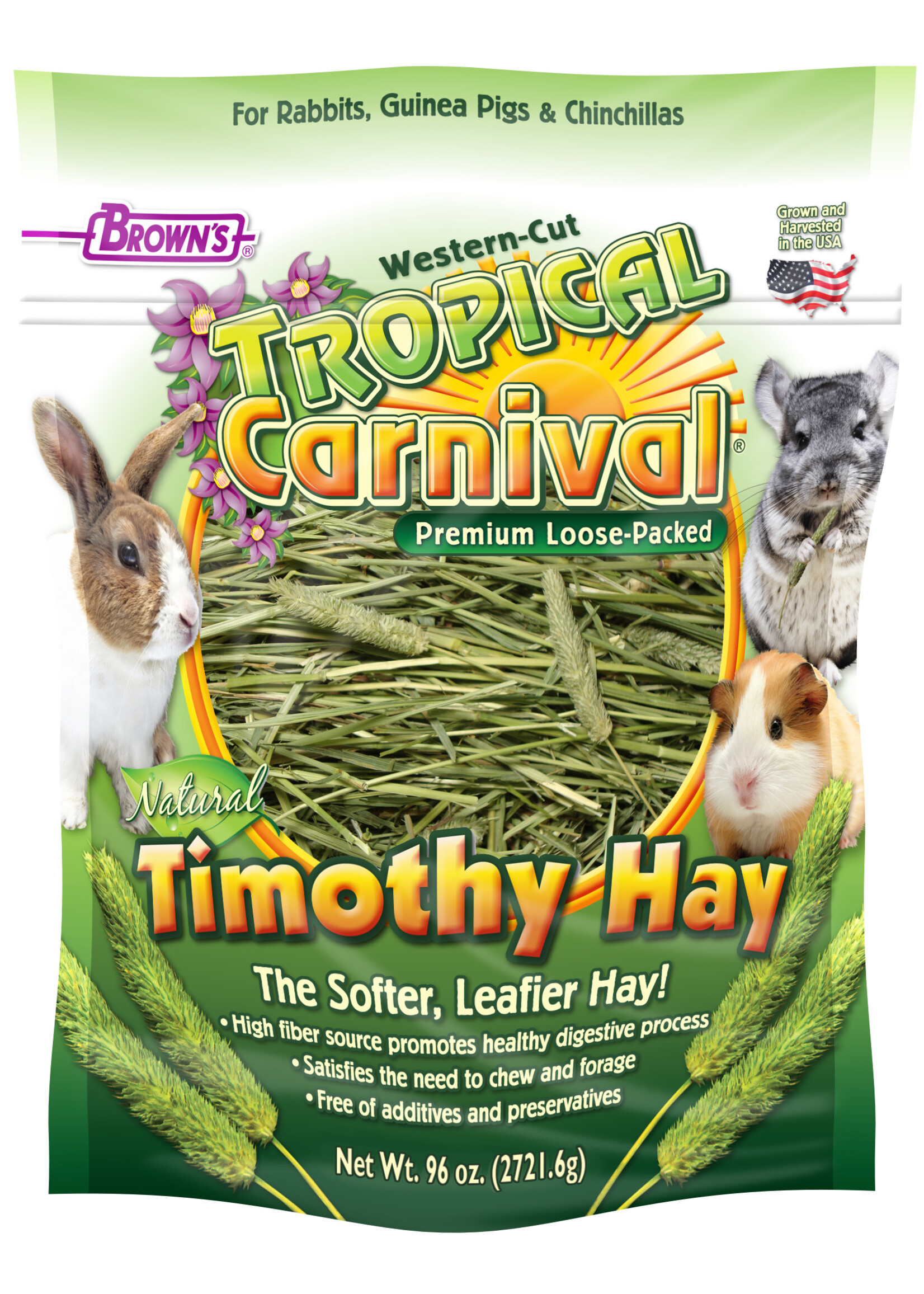 Brown's BROWN'S TROPICAL CARNIVAL TIMOTHY HAY 96OZ