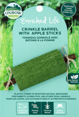 OXBOW PET PRODUCTS OXBOW TOY CRINKLE BARREL W/ APPLE STICK PD