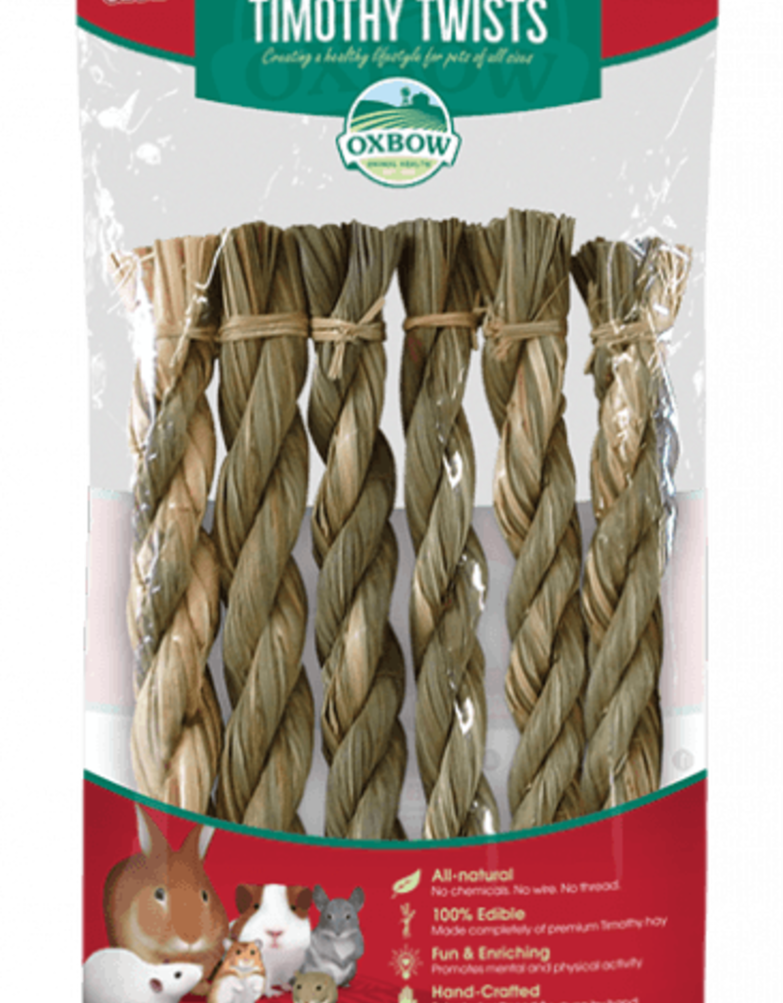 OXBOW PET PRODUCTS OXBOW TIMOTHY TWISTS 6CT