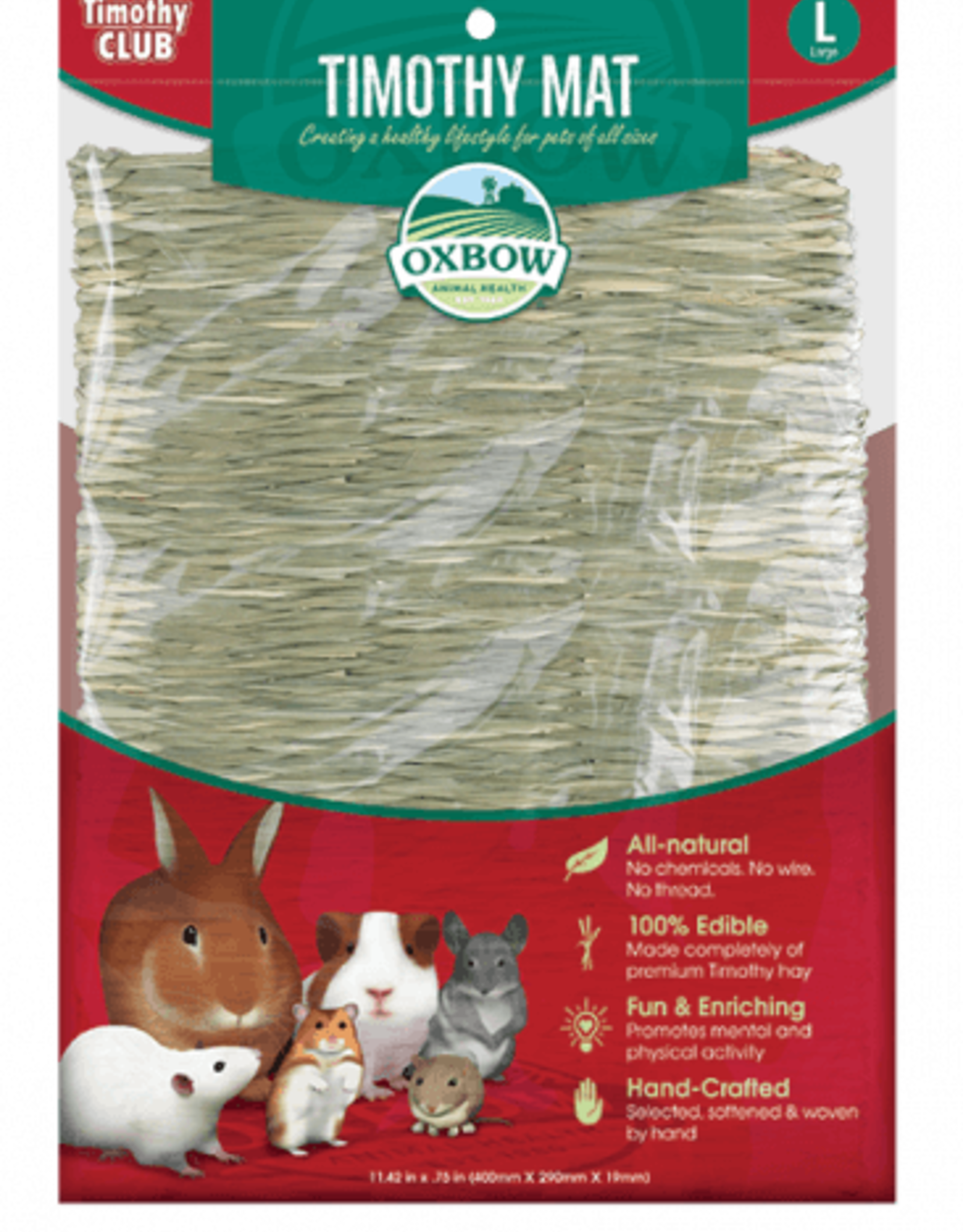 Oxbow Oxbow Animal Health Timothy CLUB Timothy Hay Small Animal Mat LG