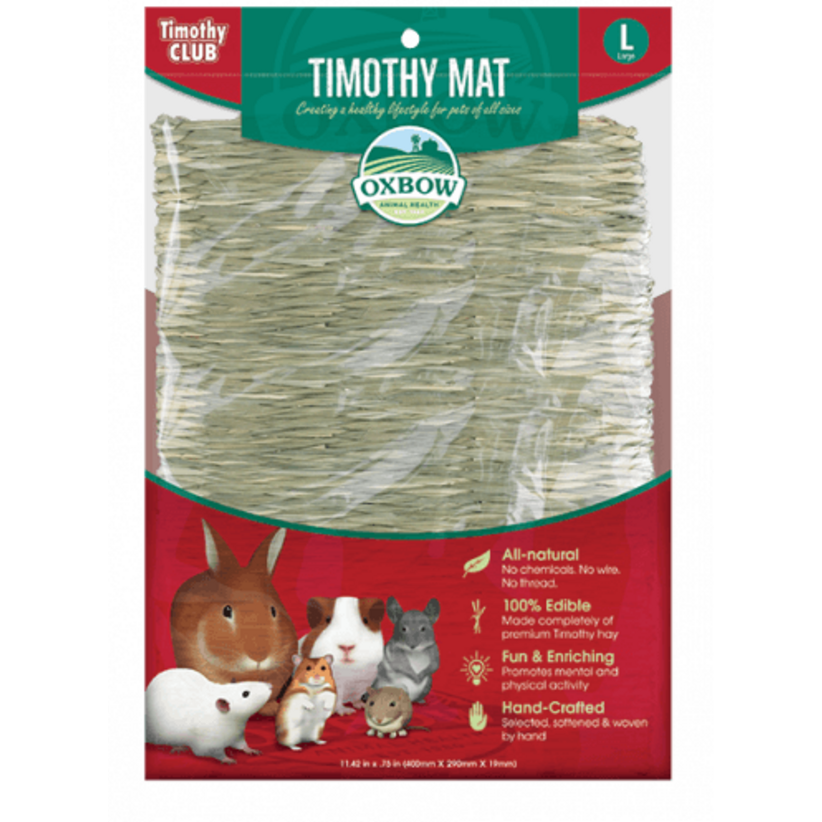 Oxbow Oxbow Animal Health Timothy CLUB Timothy Hay Small Animal Mat LG