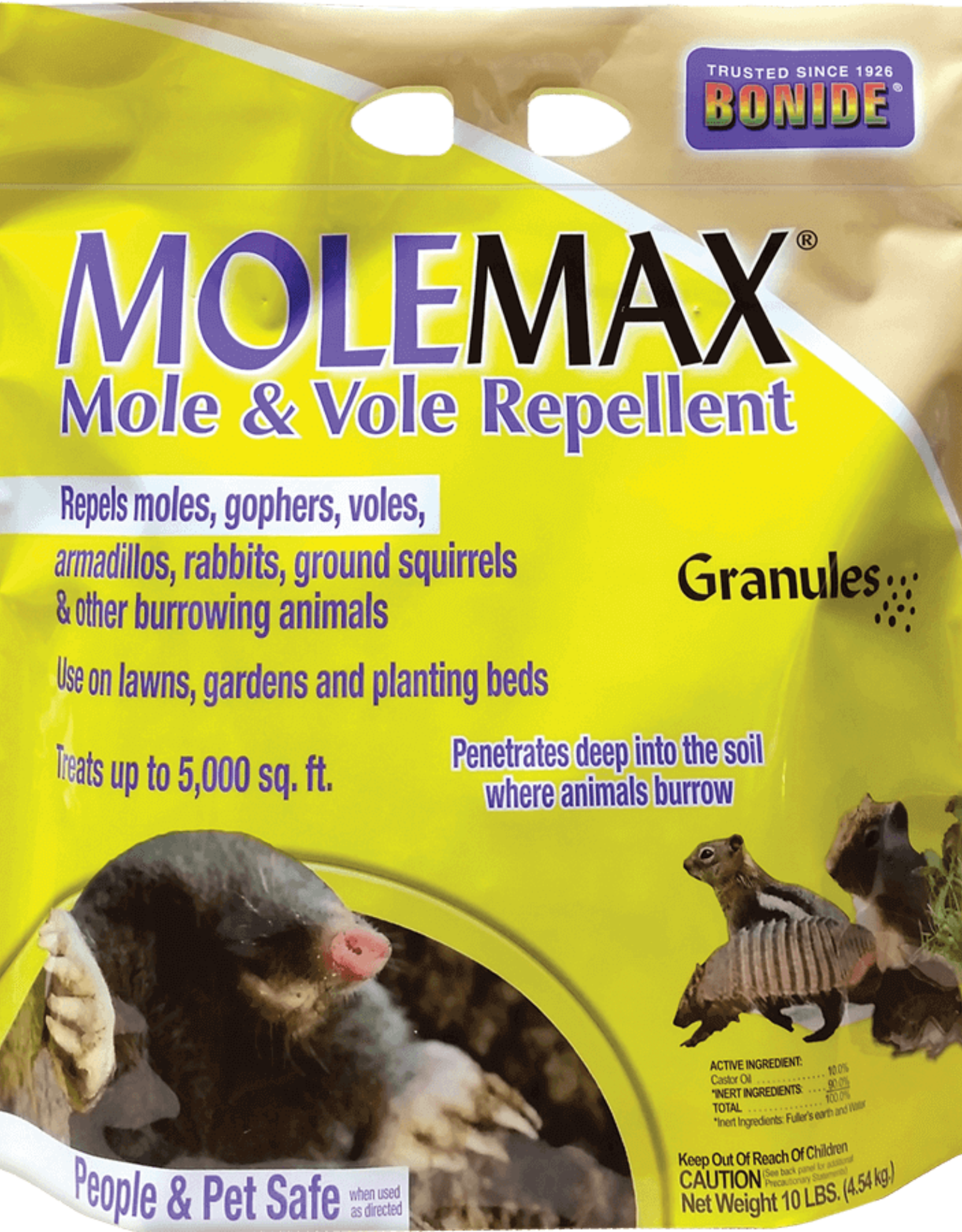BONIDE MOLEMAX MOLE & VOLE REPELLENT 10LBS