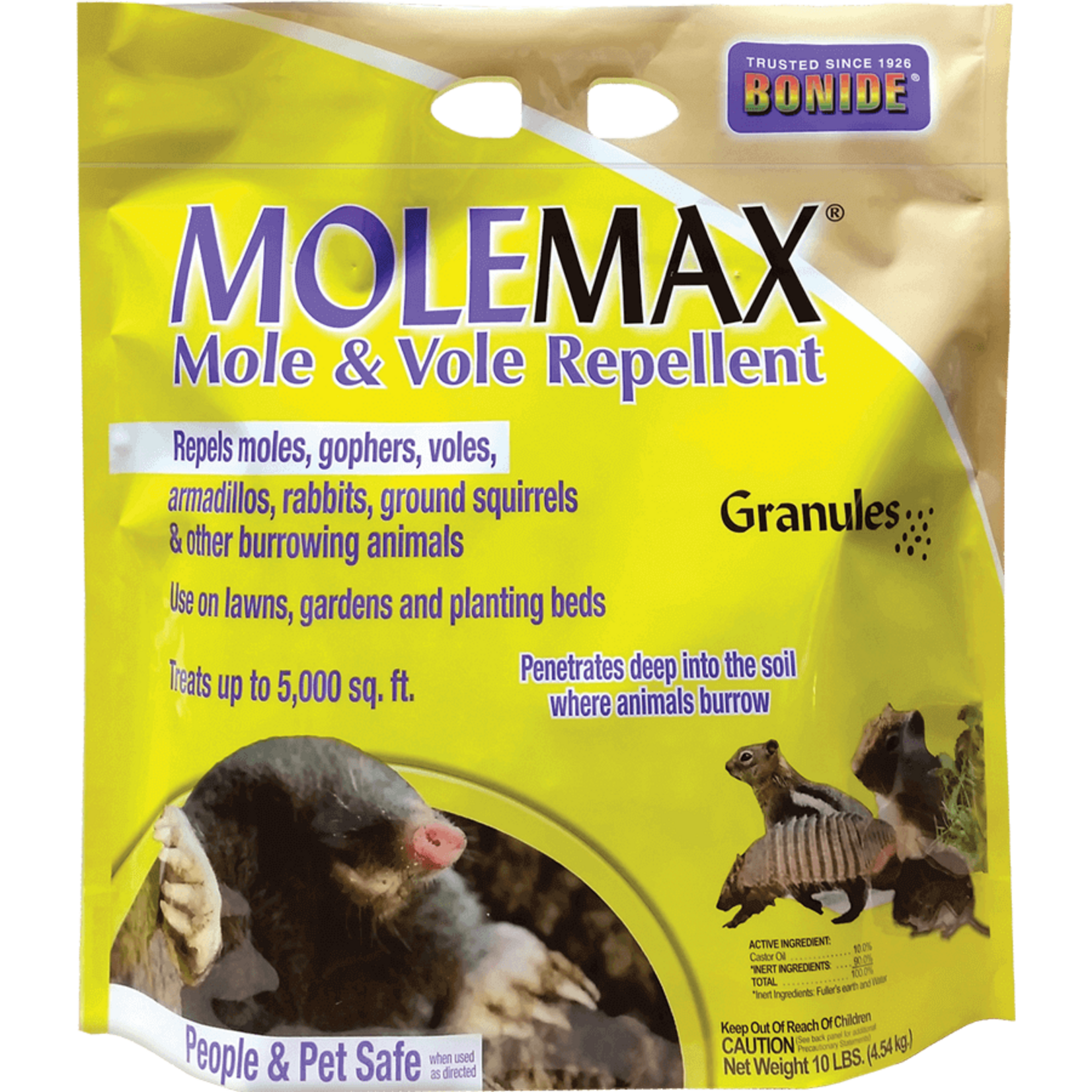 BONIDE MOLEMAX MOLE & VOLE REPELLENT 10LBS
