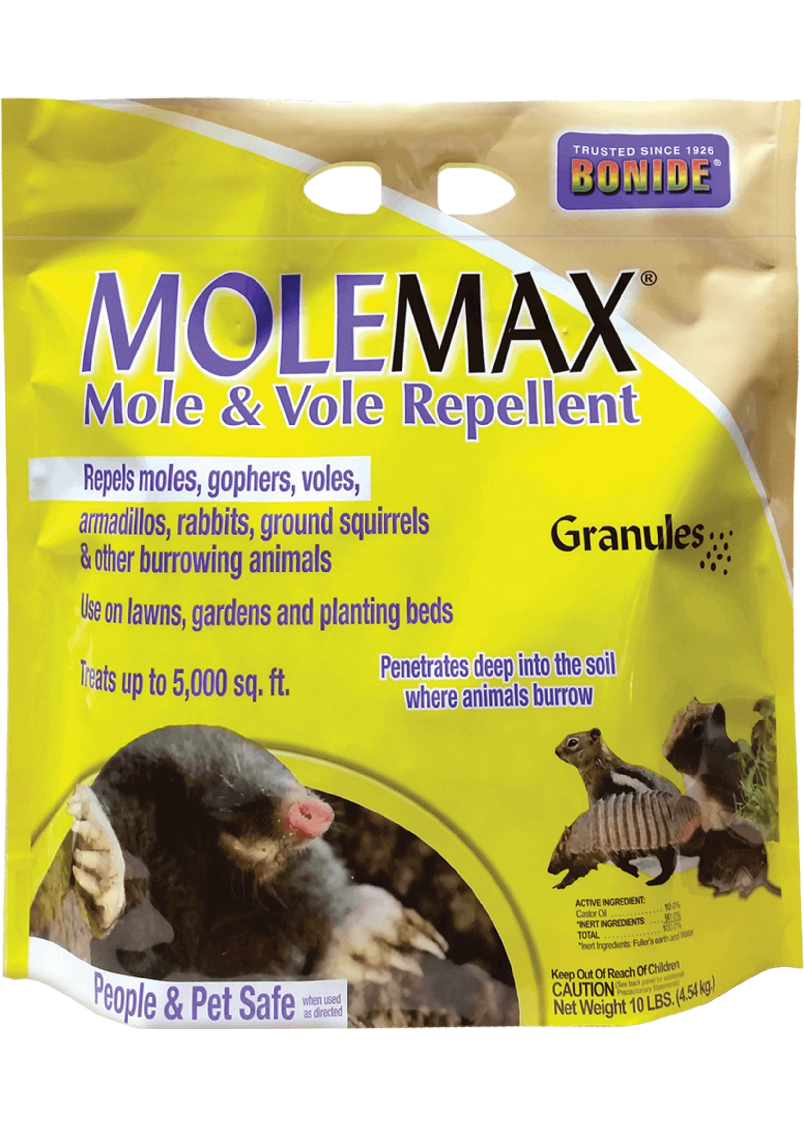 BONIDE MOLEMAX MOLE & VOLE REPELLENT 10LBS