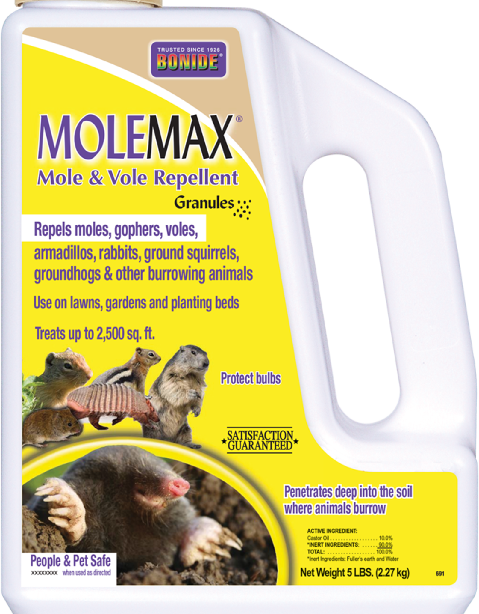 BONIDE MOLEMAX MOLE & VOLE REPELLENT 5LBS
