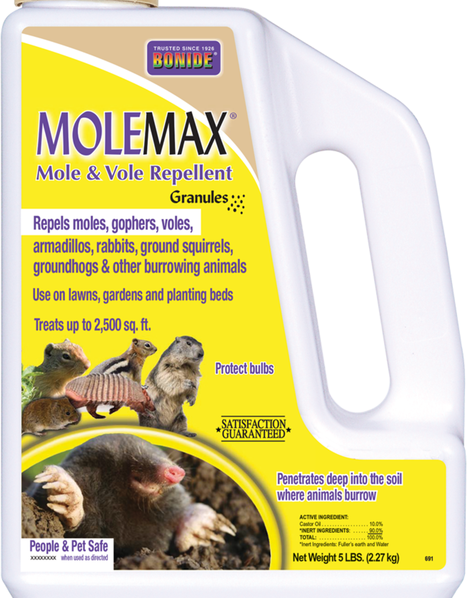 BONIDE PRODUCTS INC     P BONIDE MOLEMAX MOLE & VOLE REPELLENT 5LBS