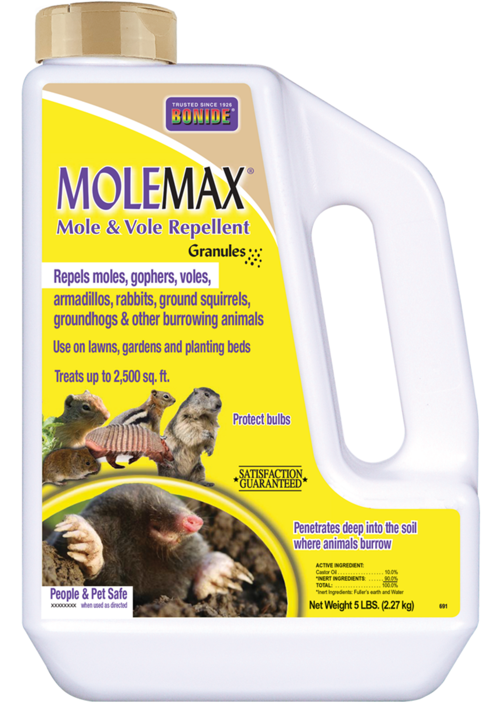 BONIDE MOLEMAX MOLE & VOLE REPELLENT 5LBS
