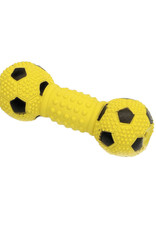 COASTAL PET PRODUCTS INC DOG TOY CSTL LATEX SOCCER DUMBELL YLW 5.5"