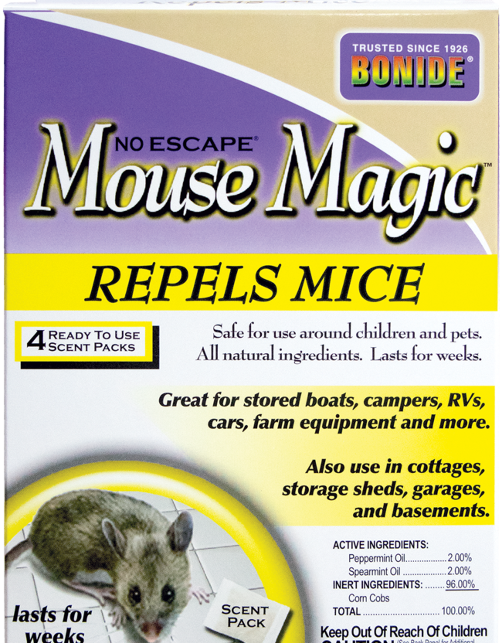 BONIDE PRODUCTS INC     P BONIDE MOUSE MAGIC 4PK