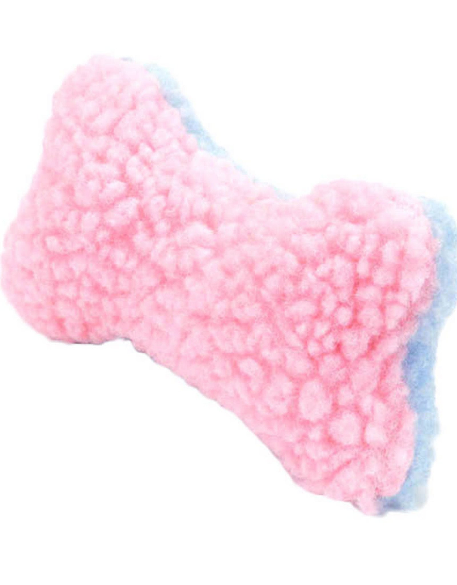 COASTAL PET PRODUCTS INC DOG TOY CSTL LI'L PALS FLEECE BONE PINK/BLUE