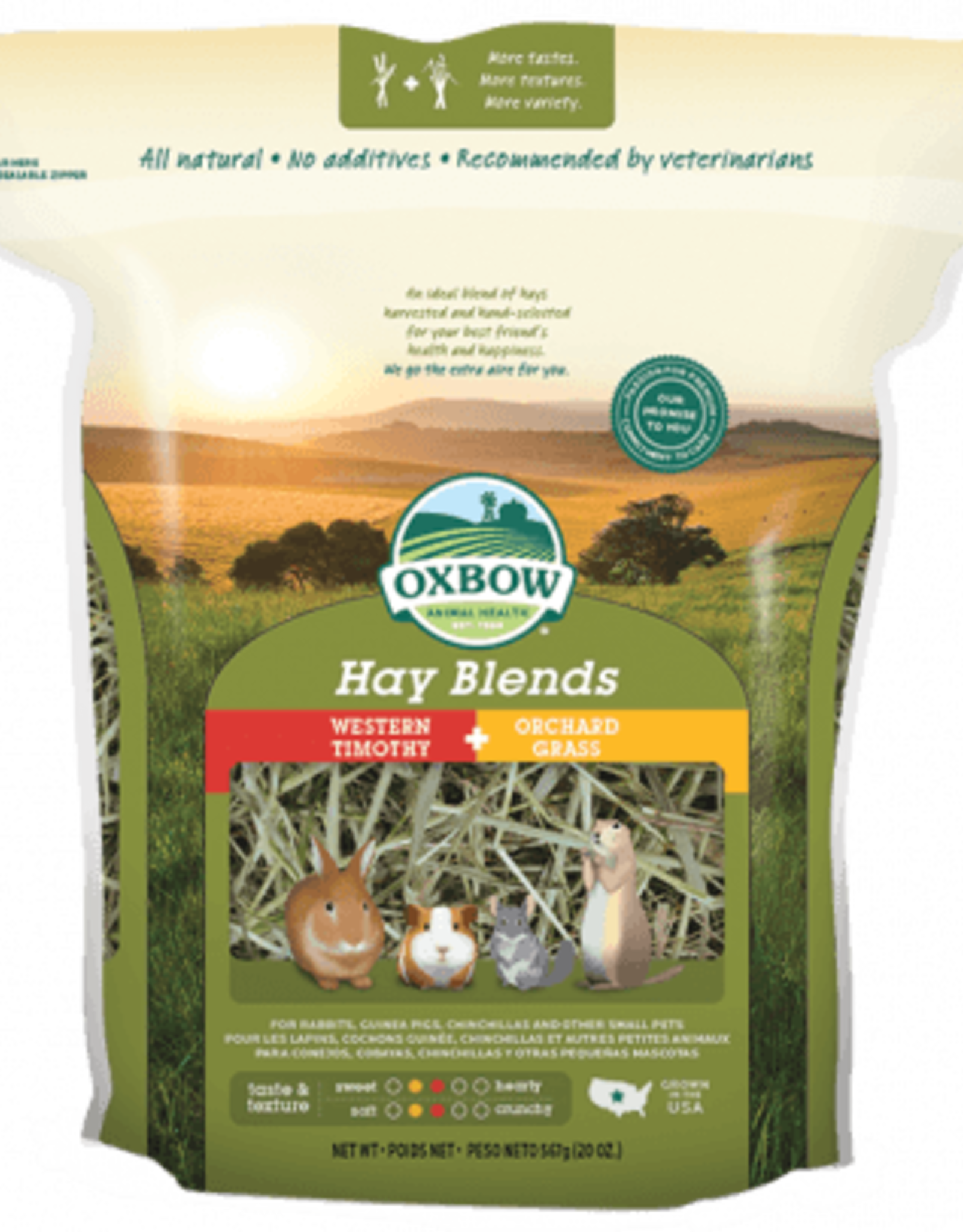 OXBOW PET PRODUCTS OXBOW HAY BLENDS TIMOTHY & ORCHARD GRASS 15OZ