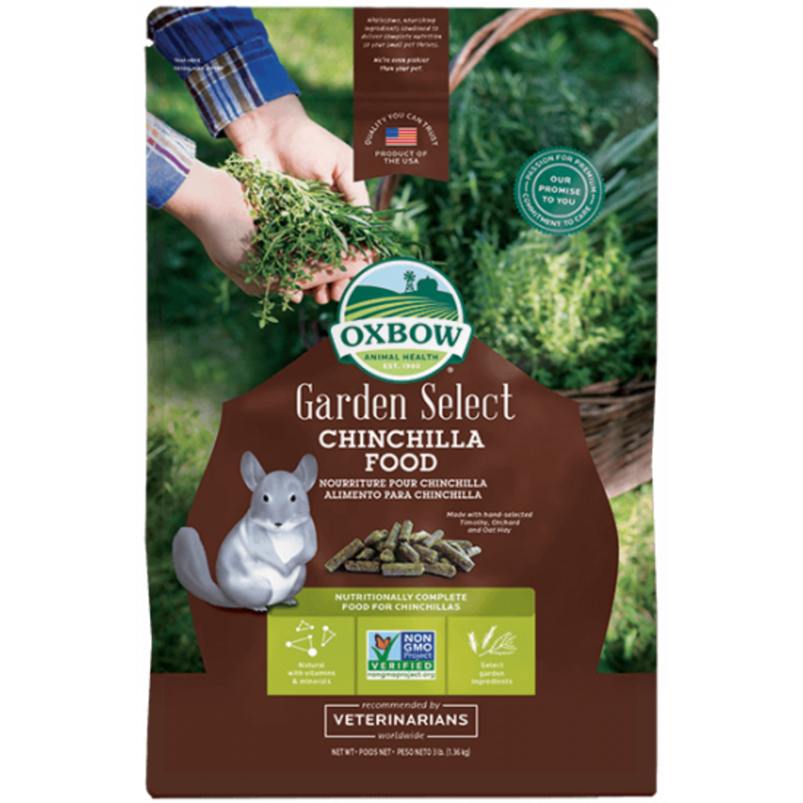 Oxbow OXBOW GARDEN SELECT CHINCHILLA 3LBS