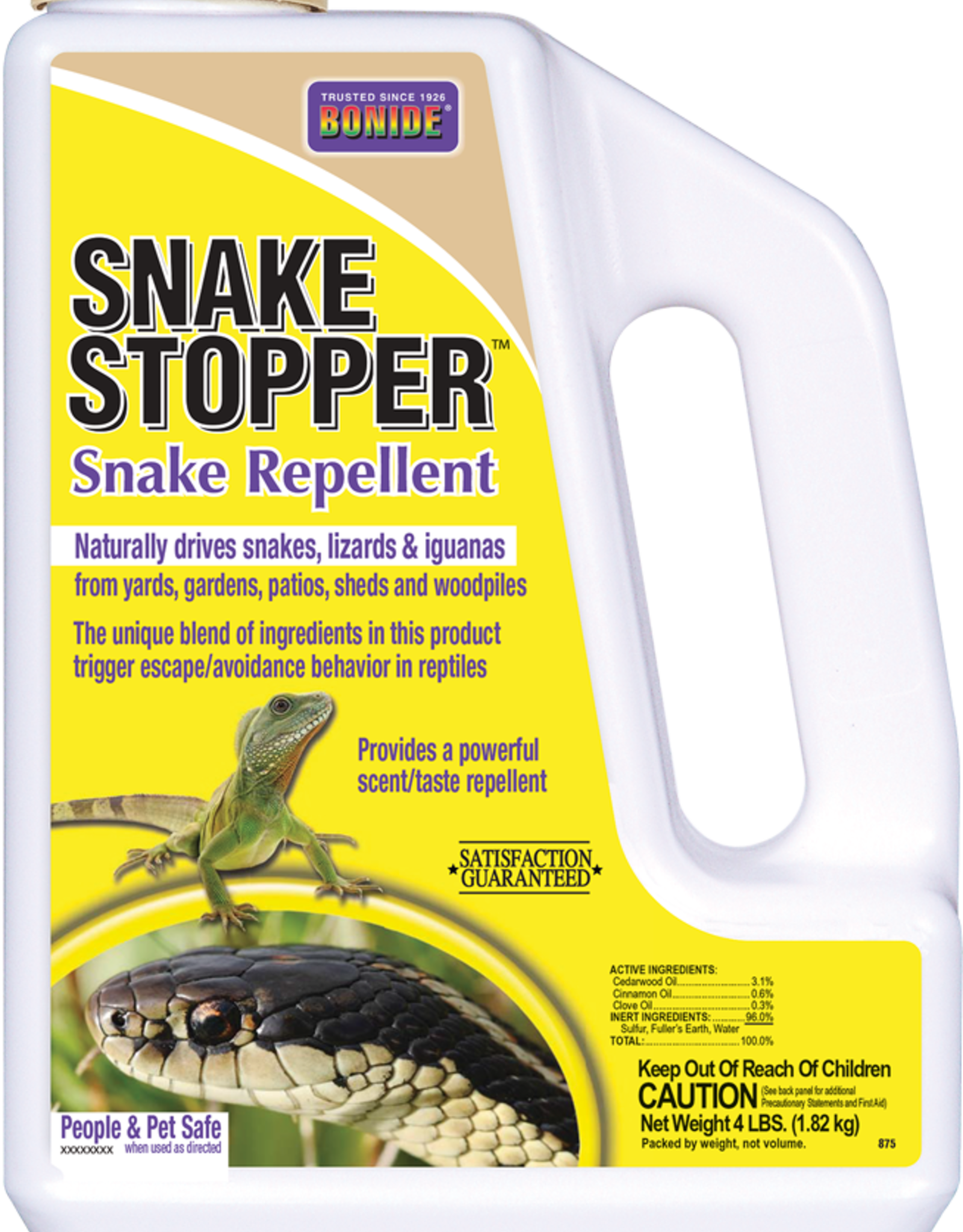 BONIDE PRODUCTS INC     P BONIDE SNAKE STOPPER REPELLENT 4LBS