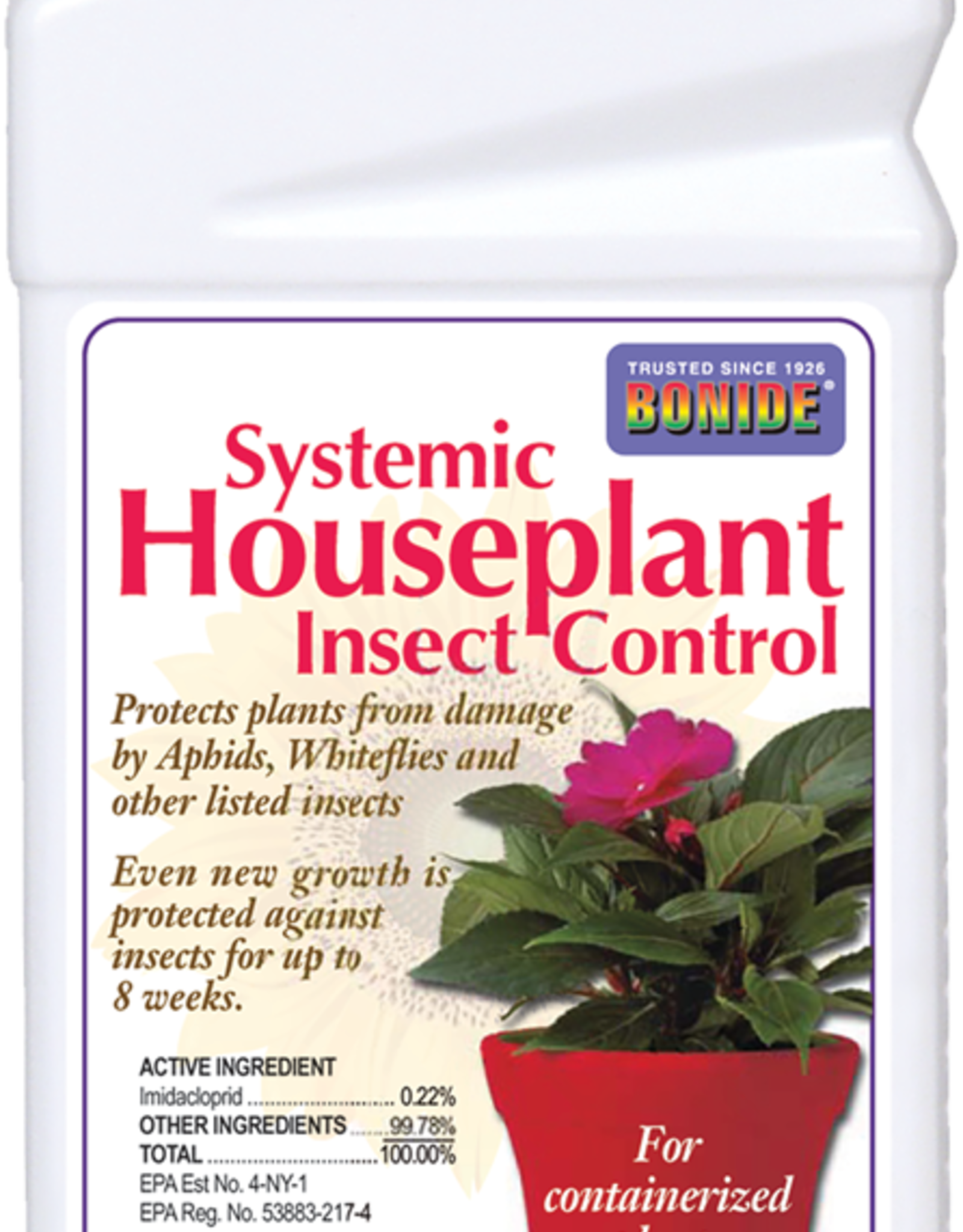 BONIDE PRODUCTS INC     P BONIDE SYSTEMIC HOUSEPLANT INSECT CONTROL 8OZ