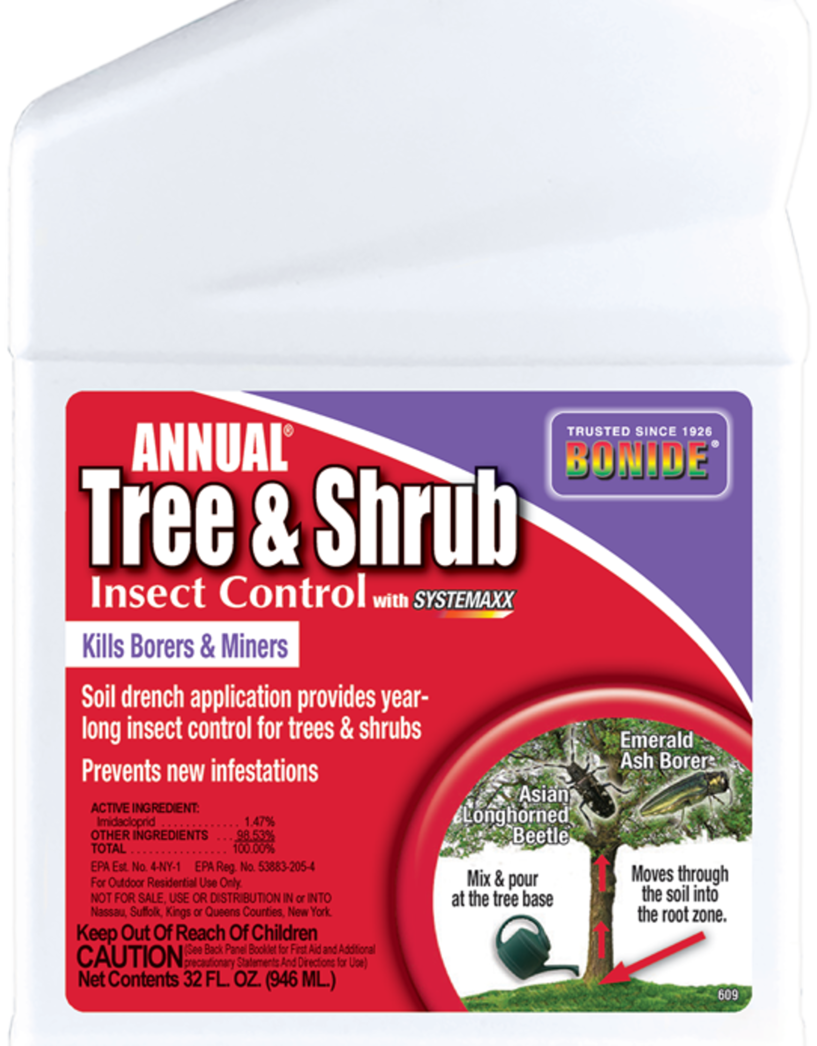 BONIDE PRODUCTS INC     P BONIDE ANNUAL TREE & SHRUB CONC 32OZ