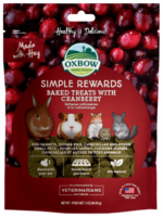 Oxbow Oxbow Simple Rewards Baked Treats with Cranberry - 2 oz
