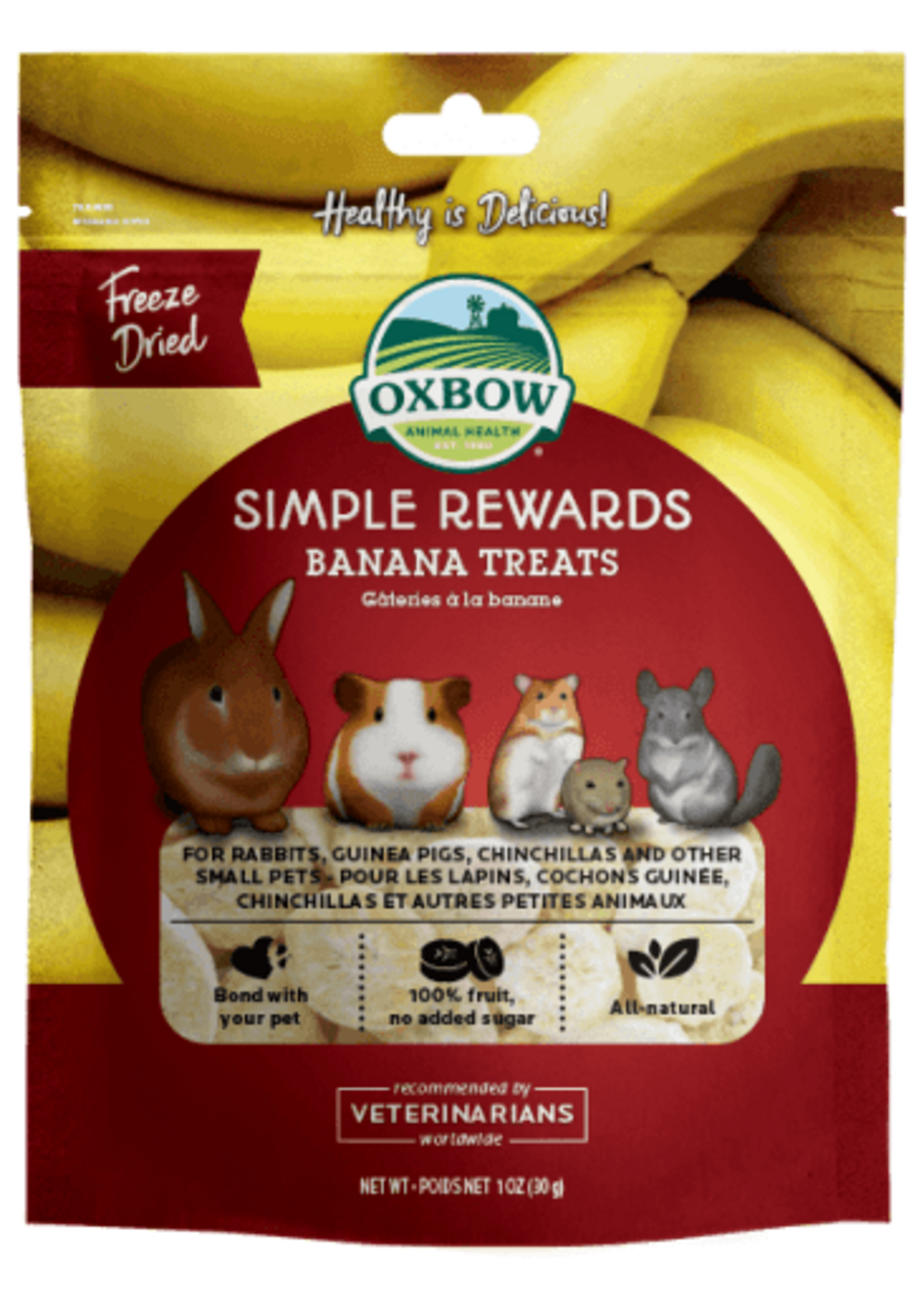 Oxbow Oxbow Animal Health Simple Rewards Freeze Dried Banana Small Animal Treats - 1 oz