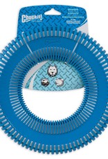 Petmate ChuckIt! Blue Rubber Flying ridged Disc Dog Toy Medium 1 pk