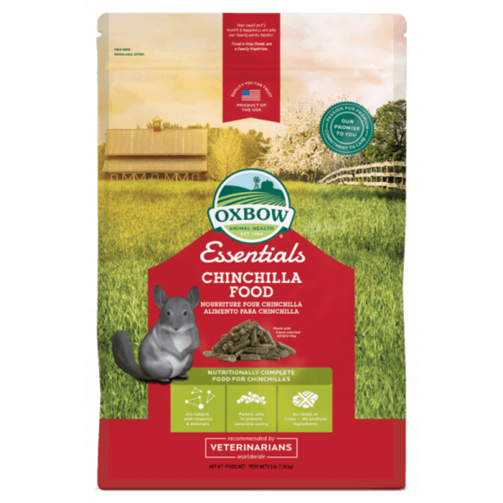 Oxbow OXBOW CHINCHILLA FOOD 10LBS