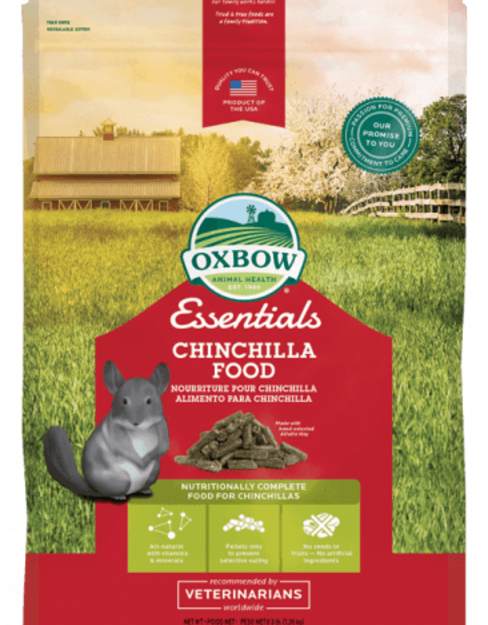 OXBOW PET PRODUCTS OXBOW CHINCHILLA FOOD 25LBS