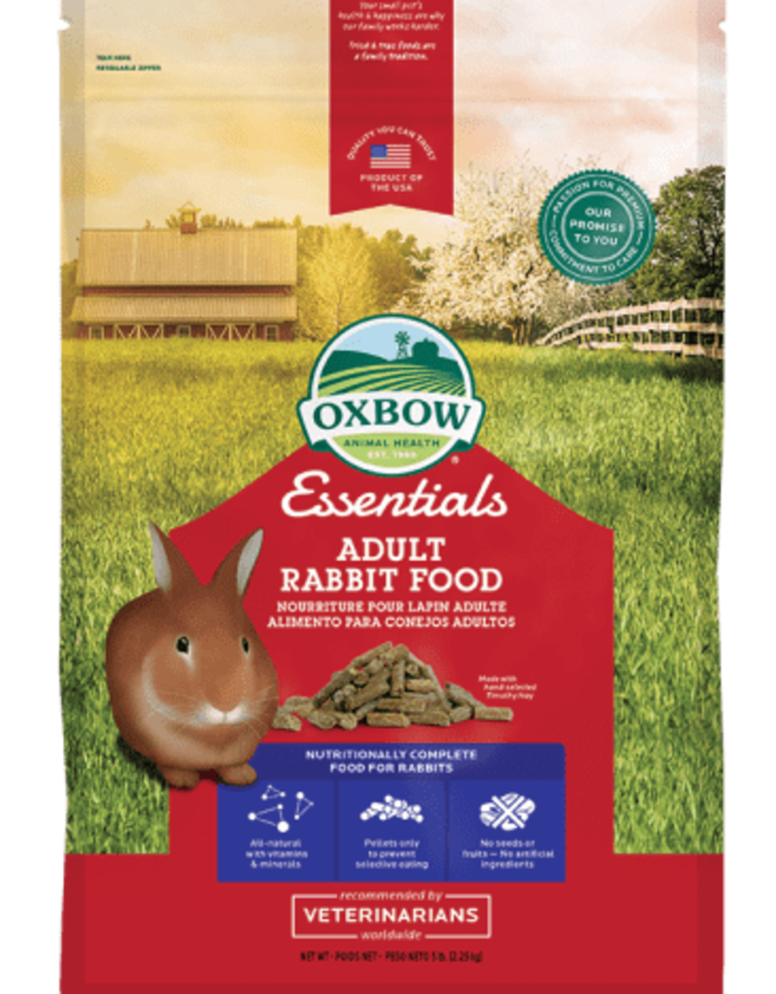 OXBOW PET PRODUCTS OXBOW ADULT RABBIT 10LBS