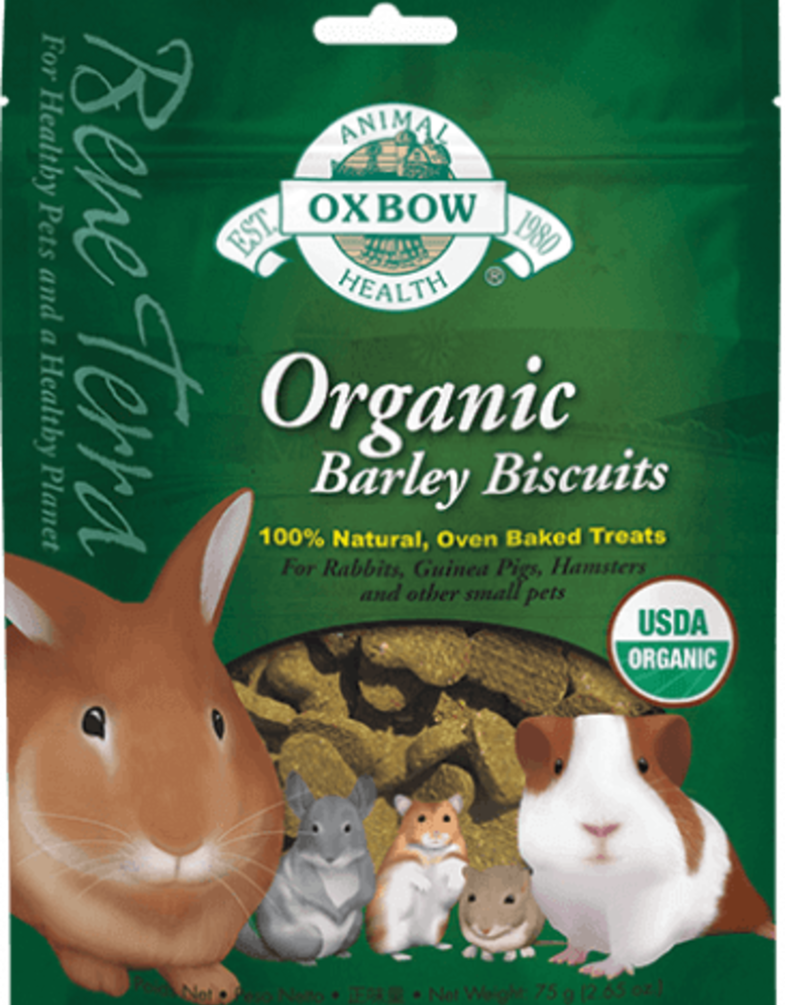 Oxbow Oxbow Animal Health Organic Rewards Barley Biscuits Small Animal Treat - 2.65 oz