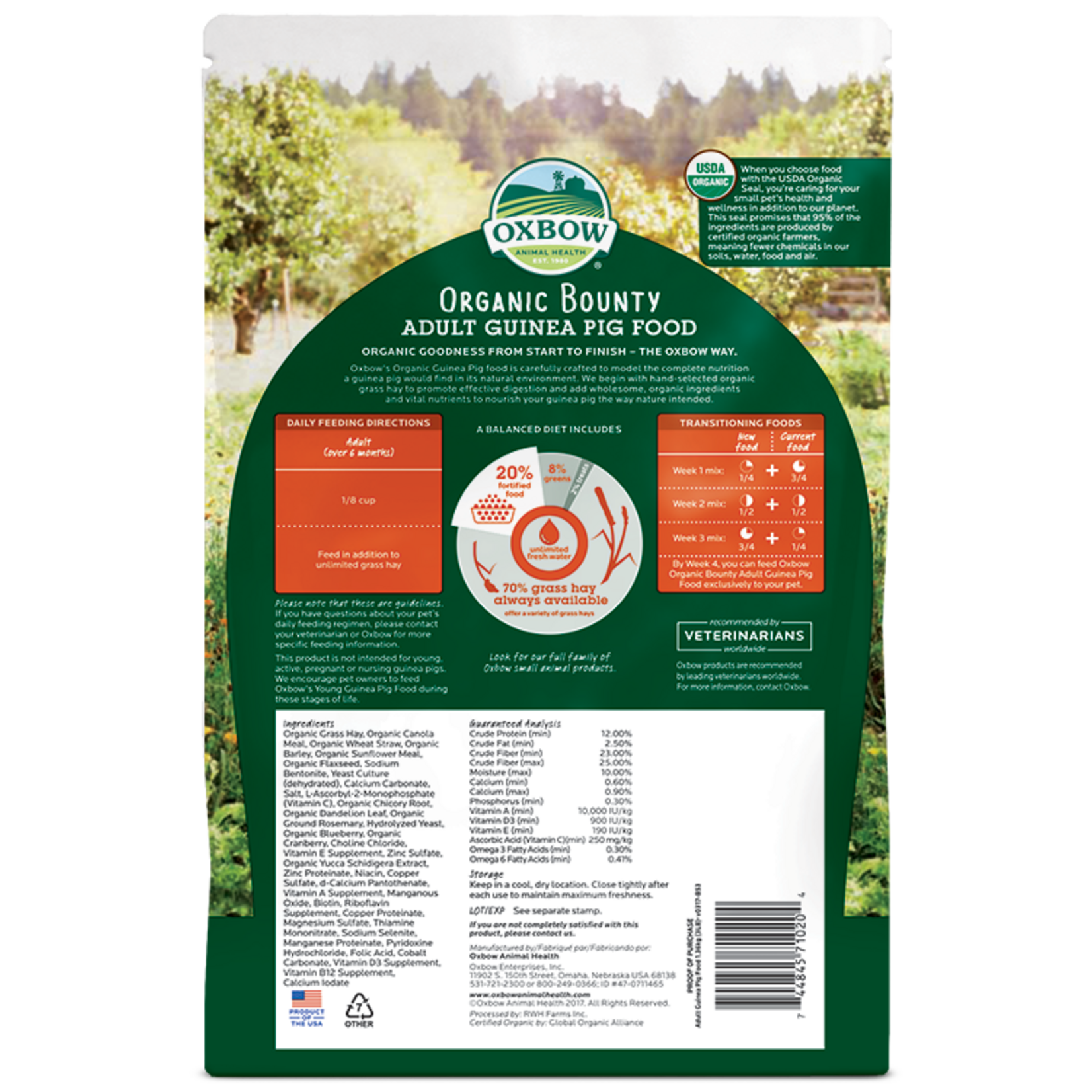 Oxbow OXBOW ORGANIC GUINEA PIG 3LBS