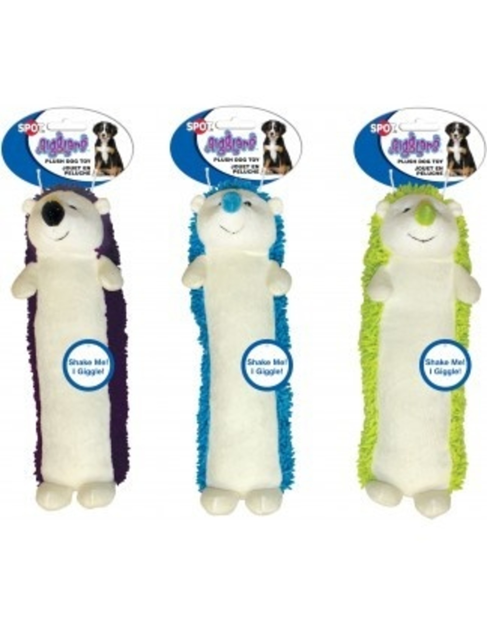 Ethical Pet SPOT Giggler Plush Hedgehog Dog Toy