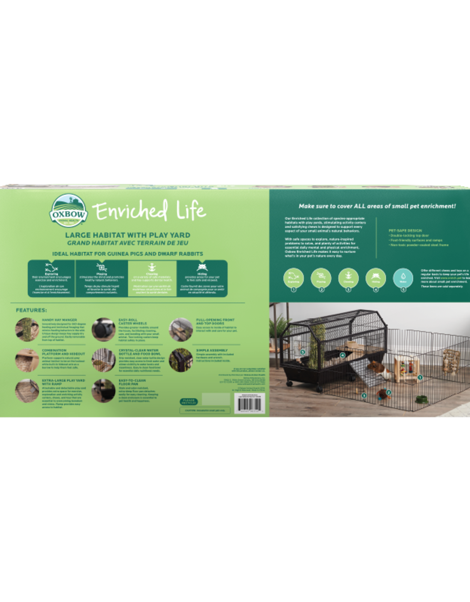 Oxbow OXBOW LG HABITAT W/ PLAY YARD