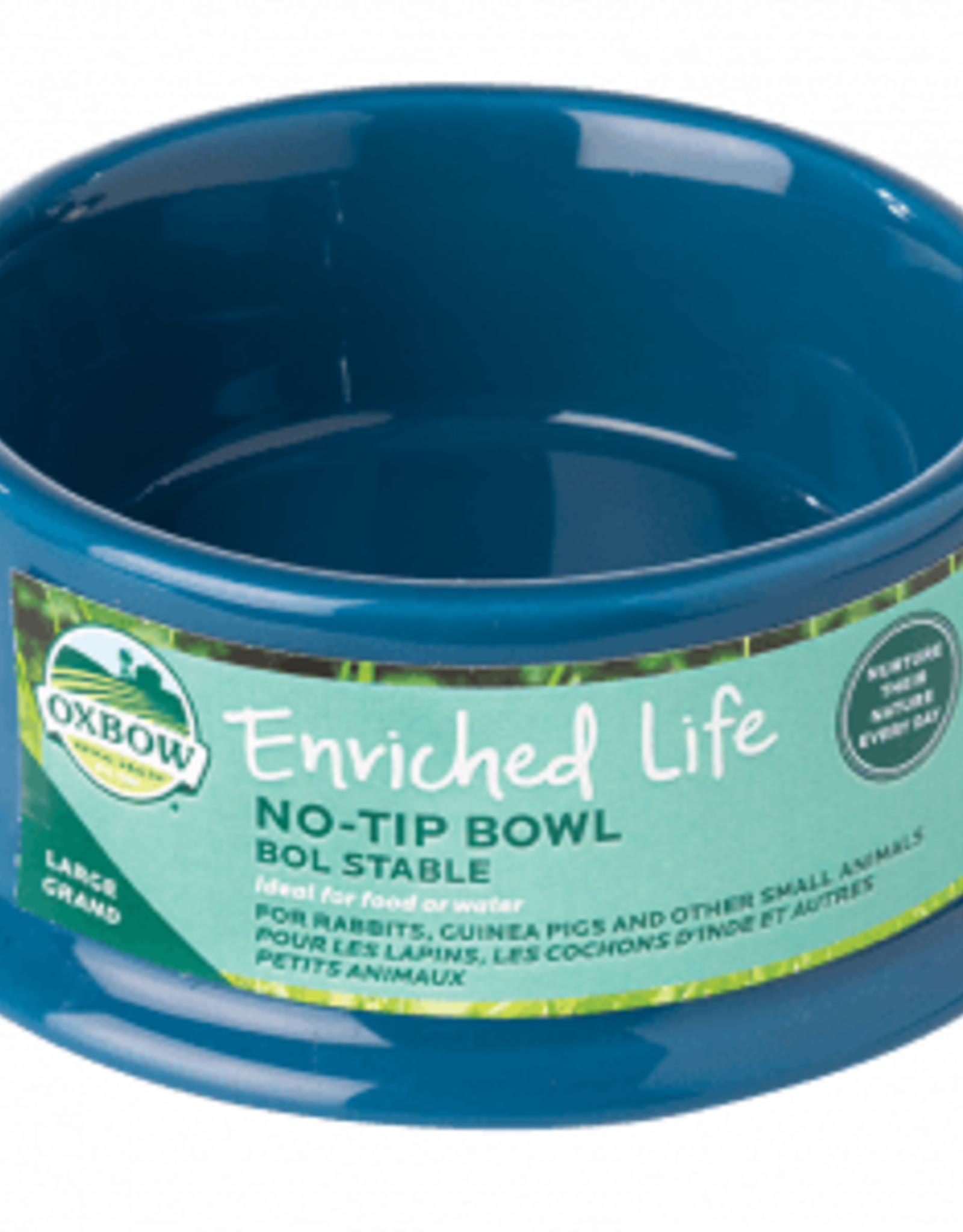 Oxbow Oxbow Animal Health Enriched Life No Tip Small Animal Bowl Blue  - Large