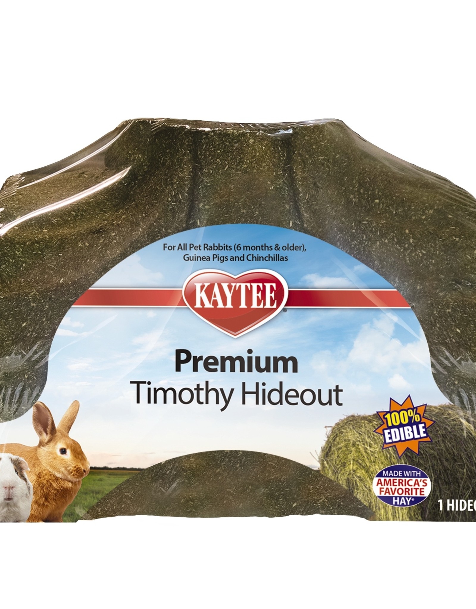 Kaytee Kaytee Premium Timothy Hay Treat Hideout for Small Animals  Large