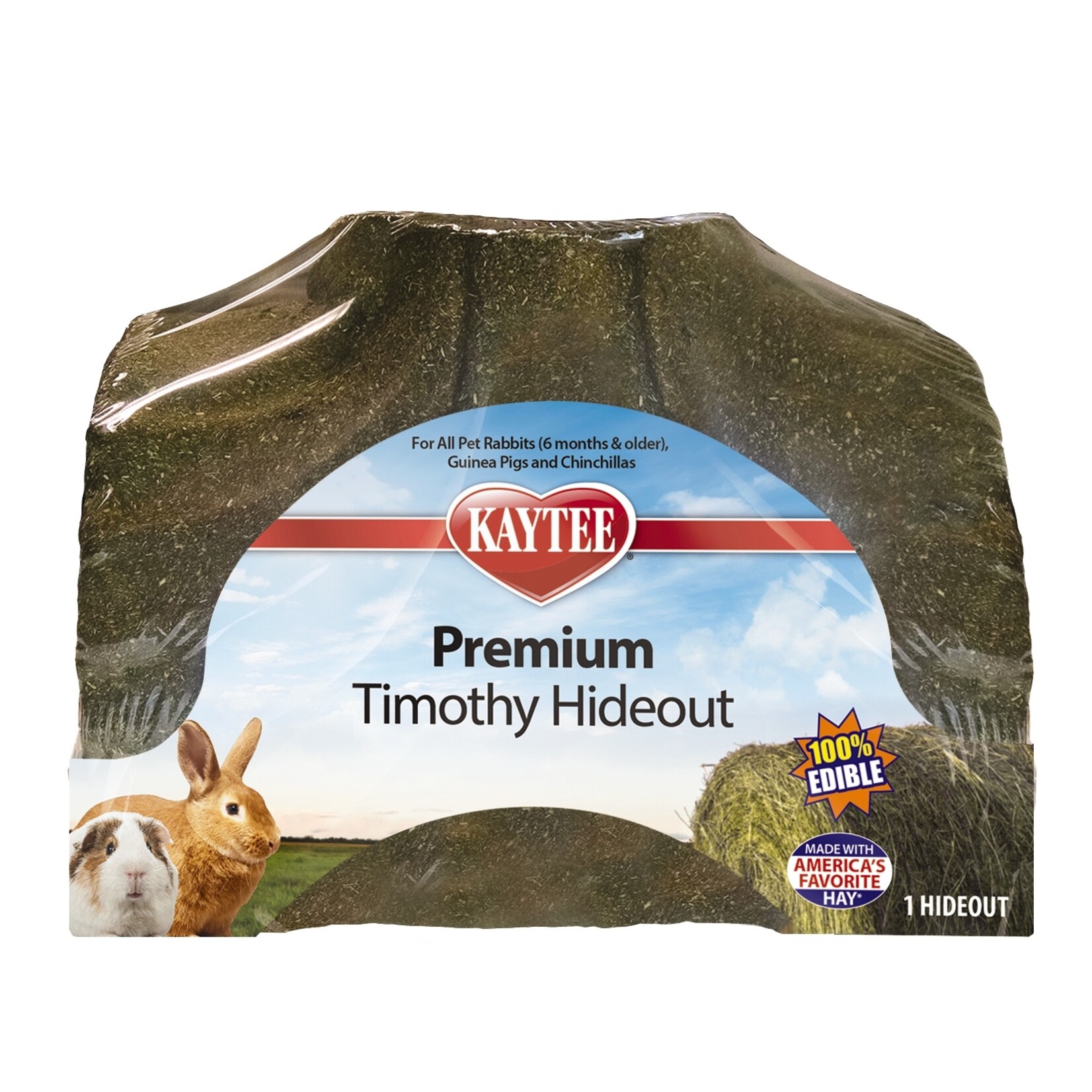 Kaytee Kaytee Premium Timothy Hay Treat Hideout for Small Animals  Large