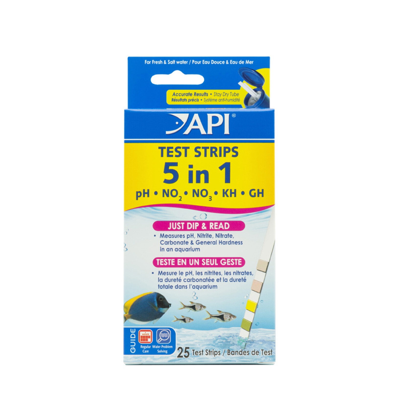 API API TEST STRIP 5 IN 1,  25 COUNT