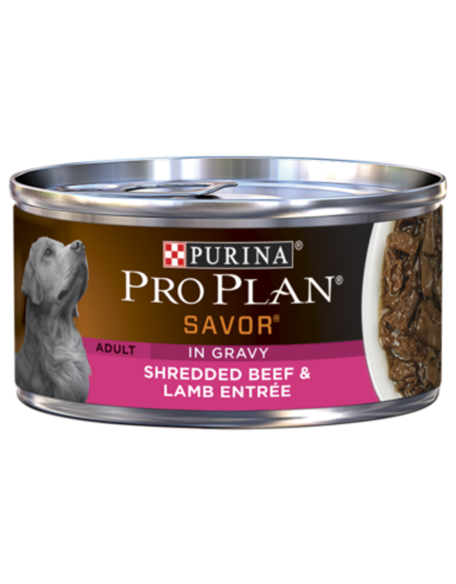 NESTLE PURINA PETCARE PRO PLAN DOG SHREDDED BEEF & LAMB 5.5OZ CASE OF 24