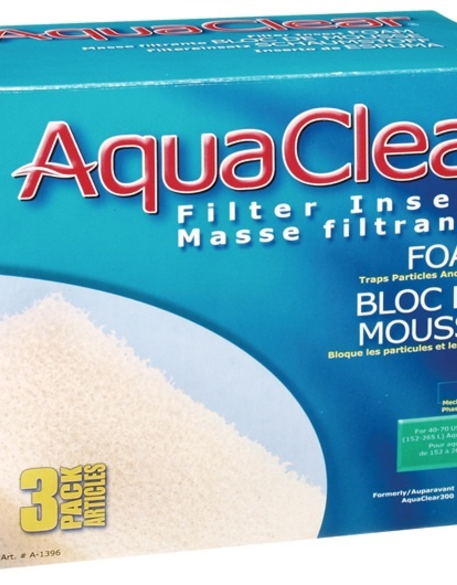 HAGEN AQUA CLEAR 70 3PK FOAM