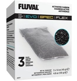Fluval Spec Carbon 3 pk Filter Media x 36 Master Case