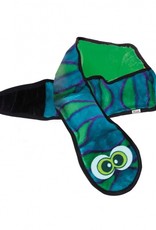 OUTWARD HOUND INVINCIBLE SNAKE BLUE/GREEN 6 SQUEAK