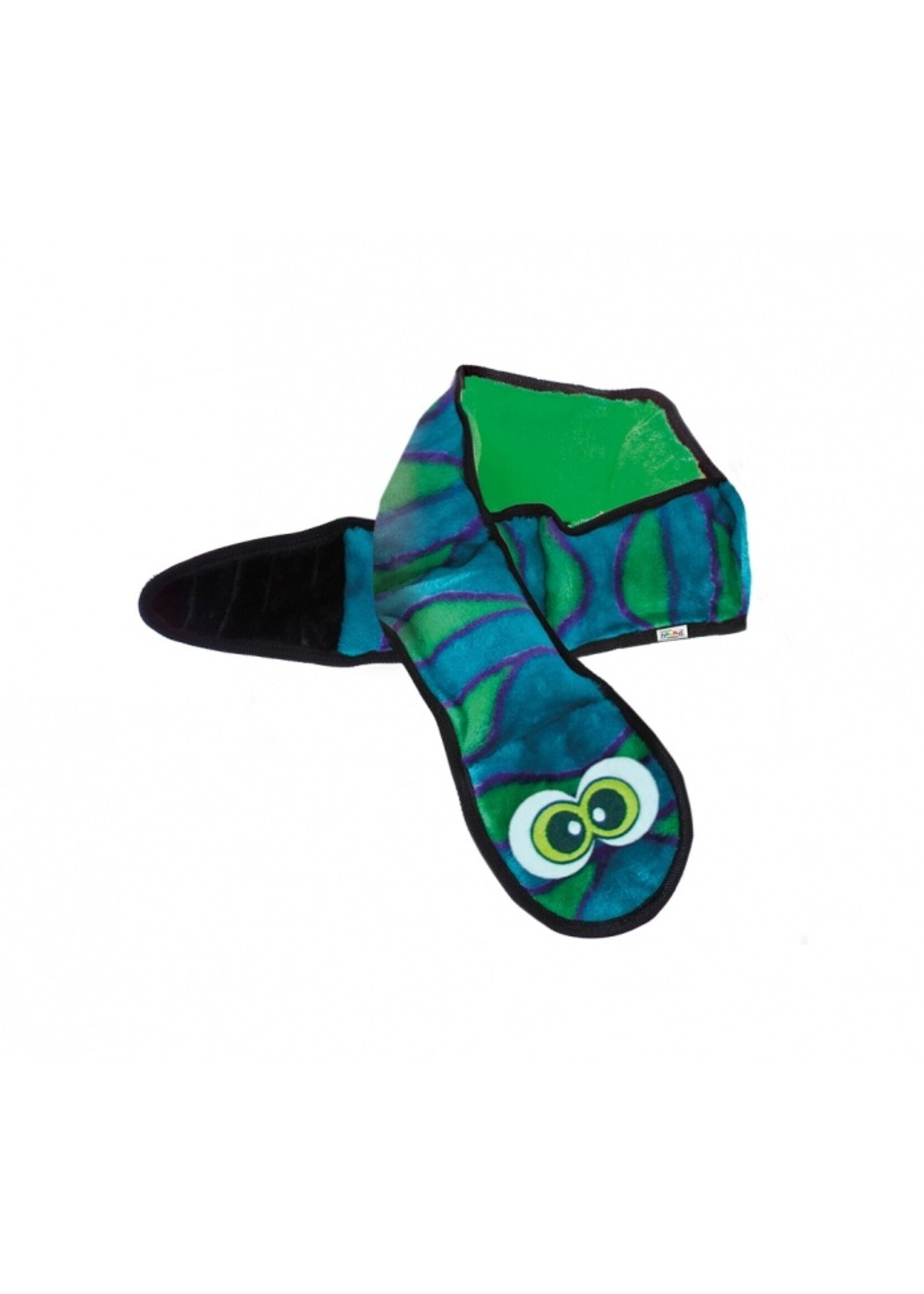 Outward Hound INVINCIBLE SNAKE BLUE/GREEN 6 SQUEAK